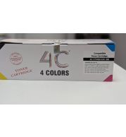 4C CF400A Black Toner Cartridge – High Yield, OEM Compatible, Genuine Replacement for Printers, High Yield, Vivid Color Output